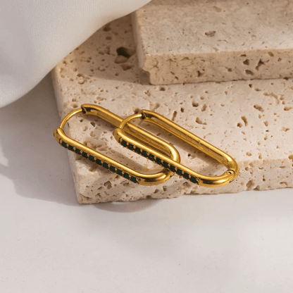 Gold Plated Geometric Hoops