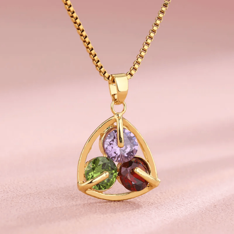 Triangle Multicolored Necklace