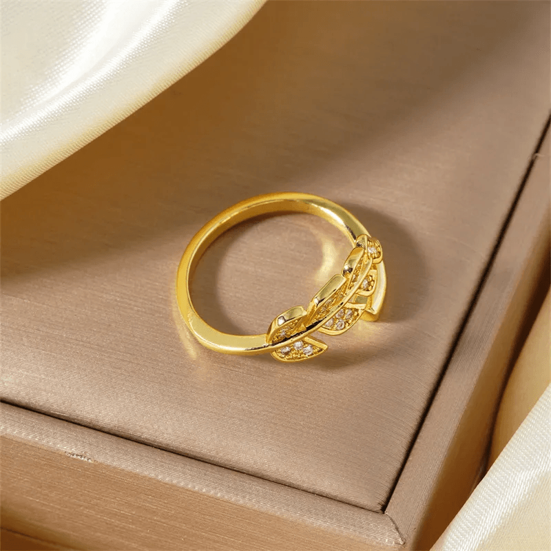 Leaf Open Ring