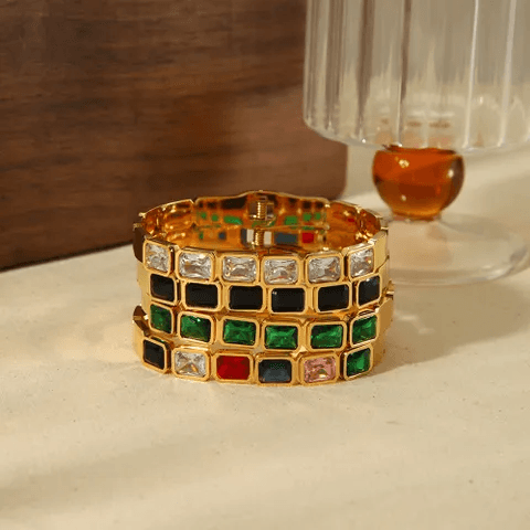 Stone Bangle Bracelets