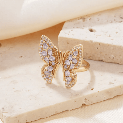 Butterfly Studded Rings