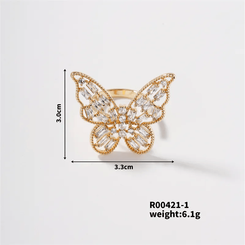 Butterfly Studded Rings