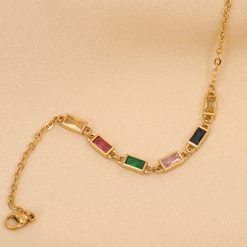 Multicolored Gemstone Bracelet