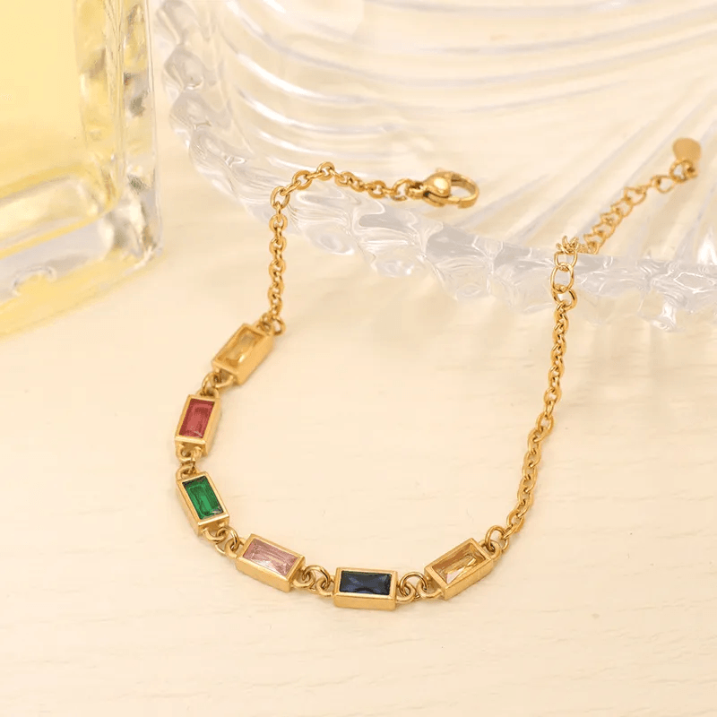 Multicolored Gemstone Bracelet