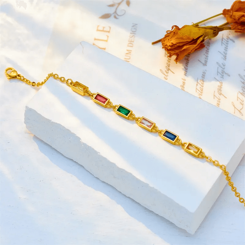 Multicolored Gemstone Bracelet