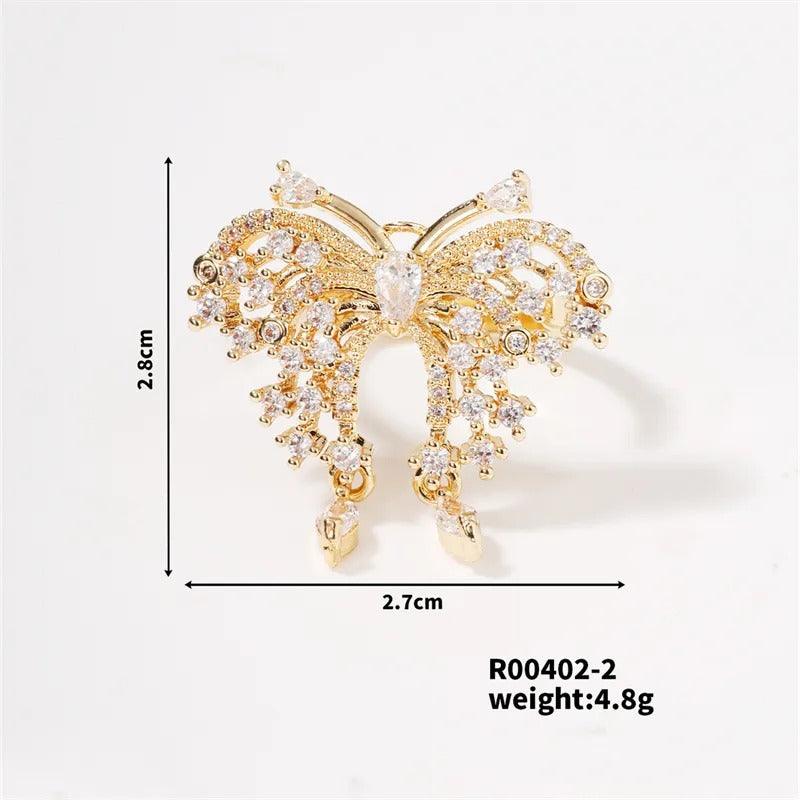 Butterfly Studded Rings