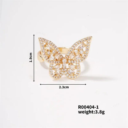 Butterfly Studded Rings