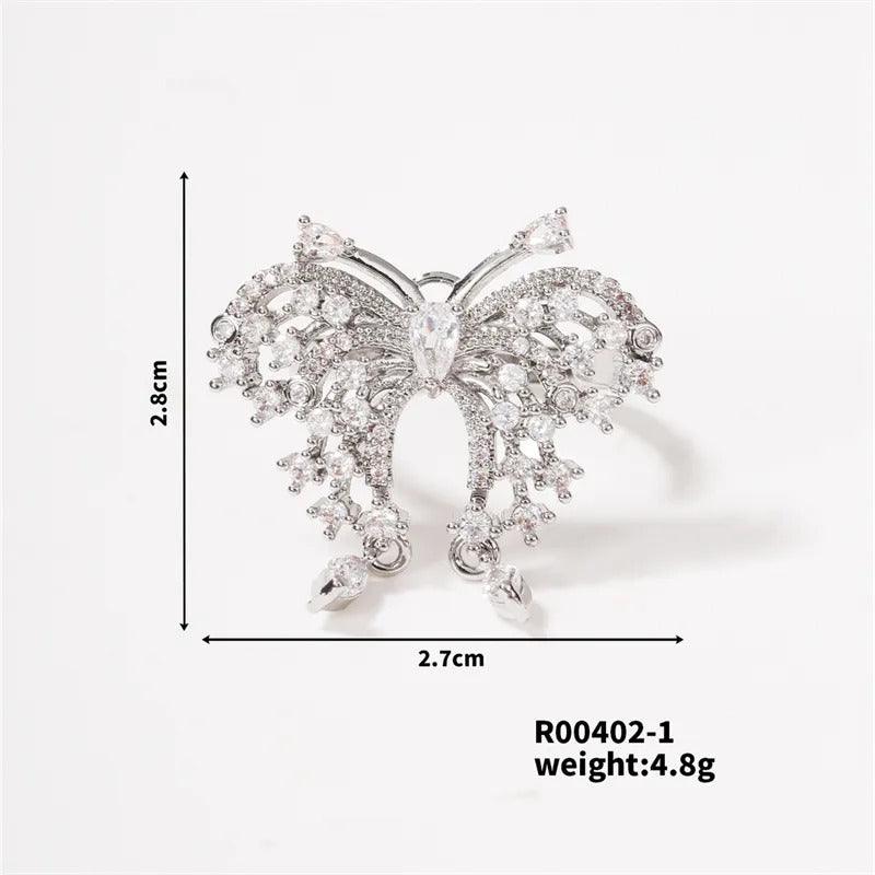 Butterfly Studded Rings