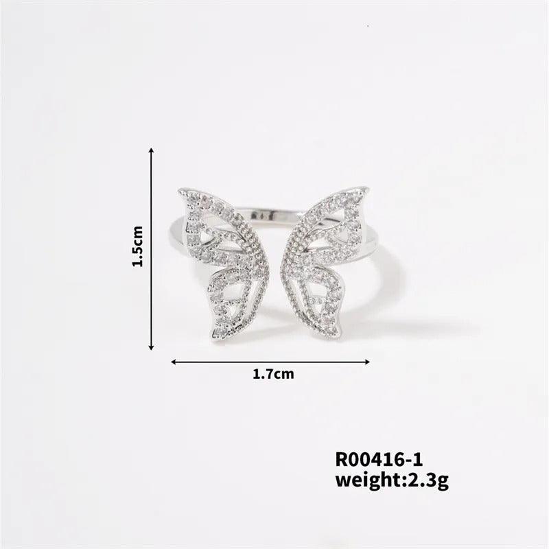 Butterfly Studded Rings