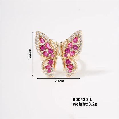 Butterfly Studded Rings