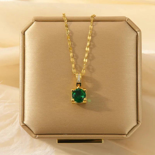 Green Gemstone Pendant