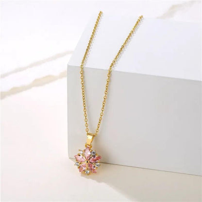 Pink Flower Pendant