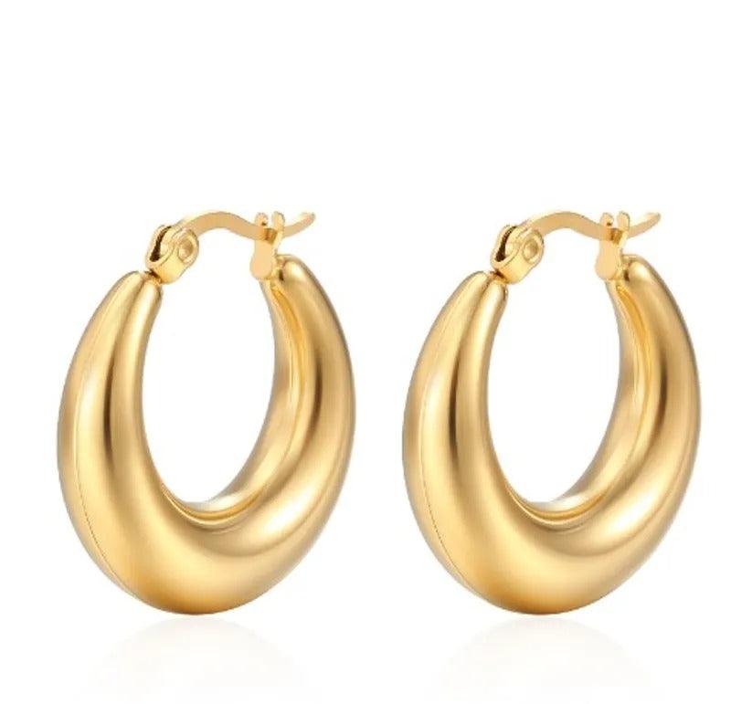 Classic Gold Hoops