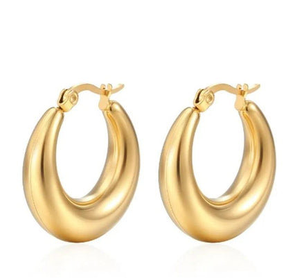 Classic Gold Hoops