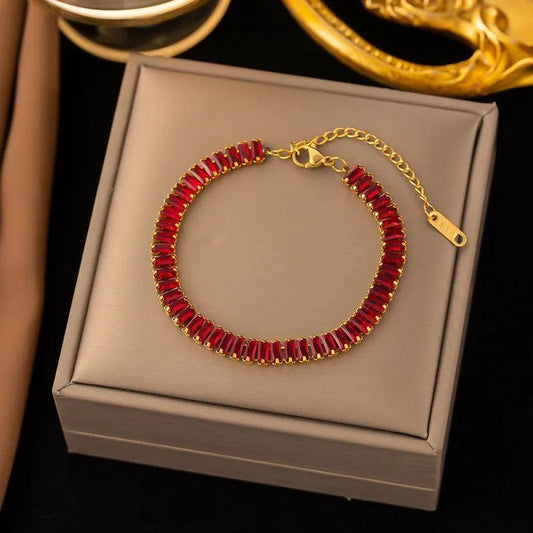 Ruby Tennis Bracelet