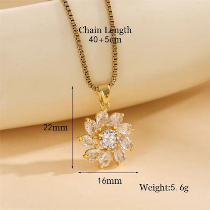 Crystal Flower Pendant