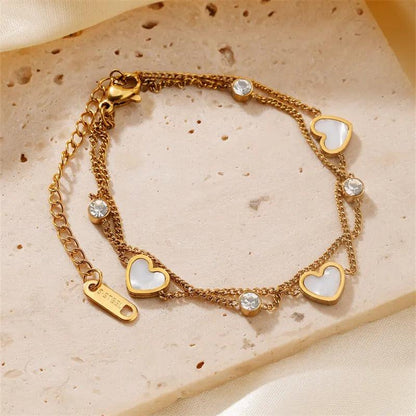 Multi-layered Heart Bracelet