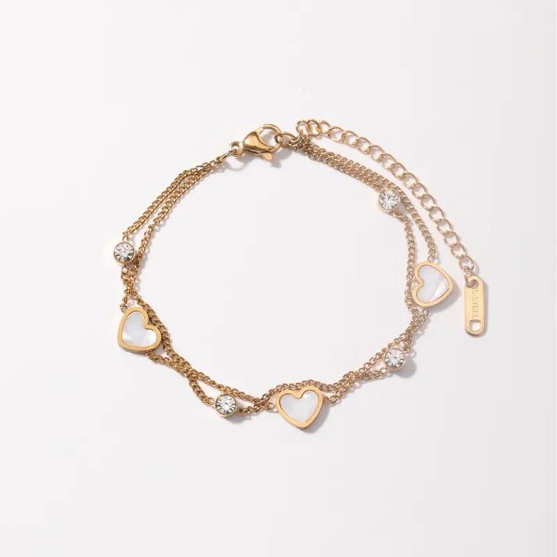 Multi-layered Heart Bracelet