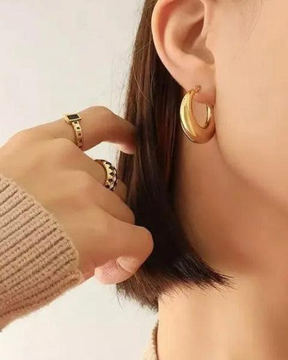 Classic Gold Hoops