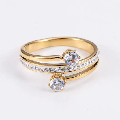 Triple layer Diamond Ring