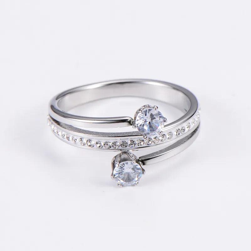 Triple layer Diamond Ring