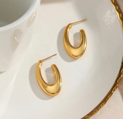 Chunky Golden Hoops